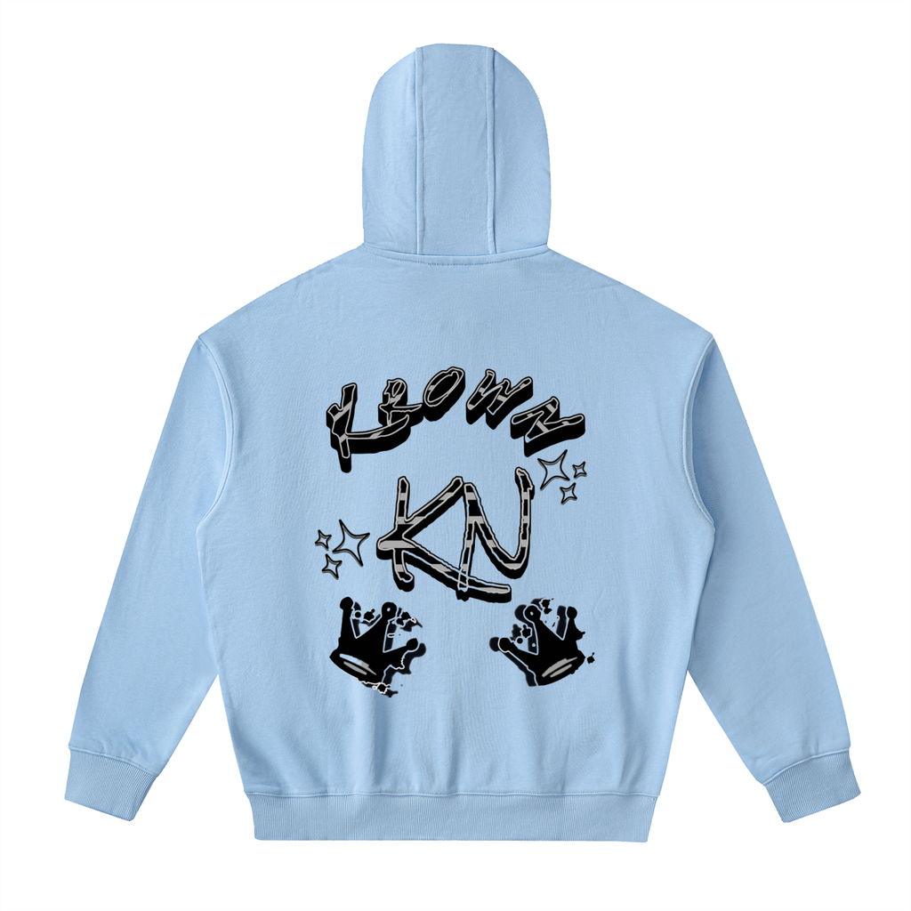 Drop-Shoulder Zip Up Hoodie