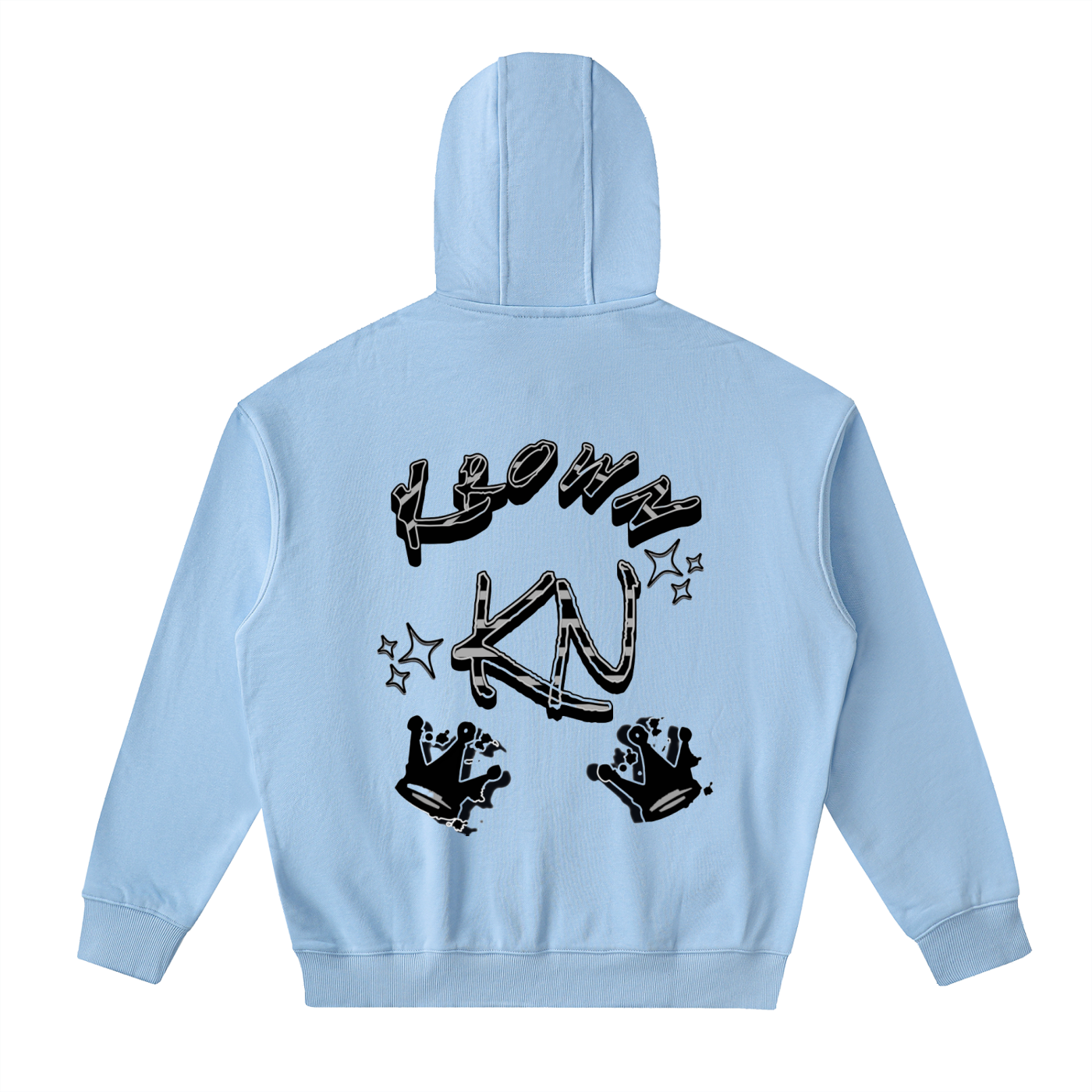 Drop-Shoulder Zip Up Hoodie