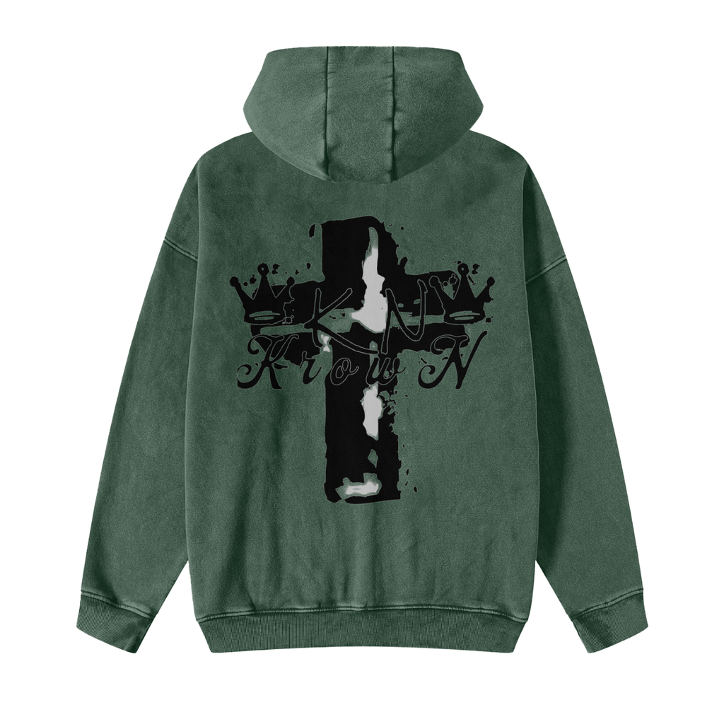 Krown Zip Through Hoodie