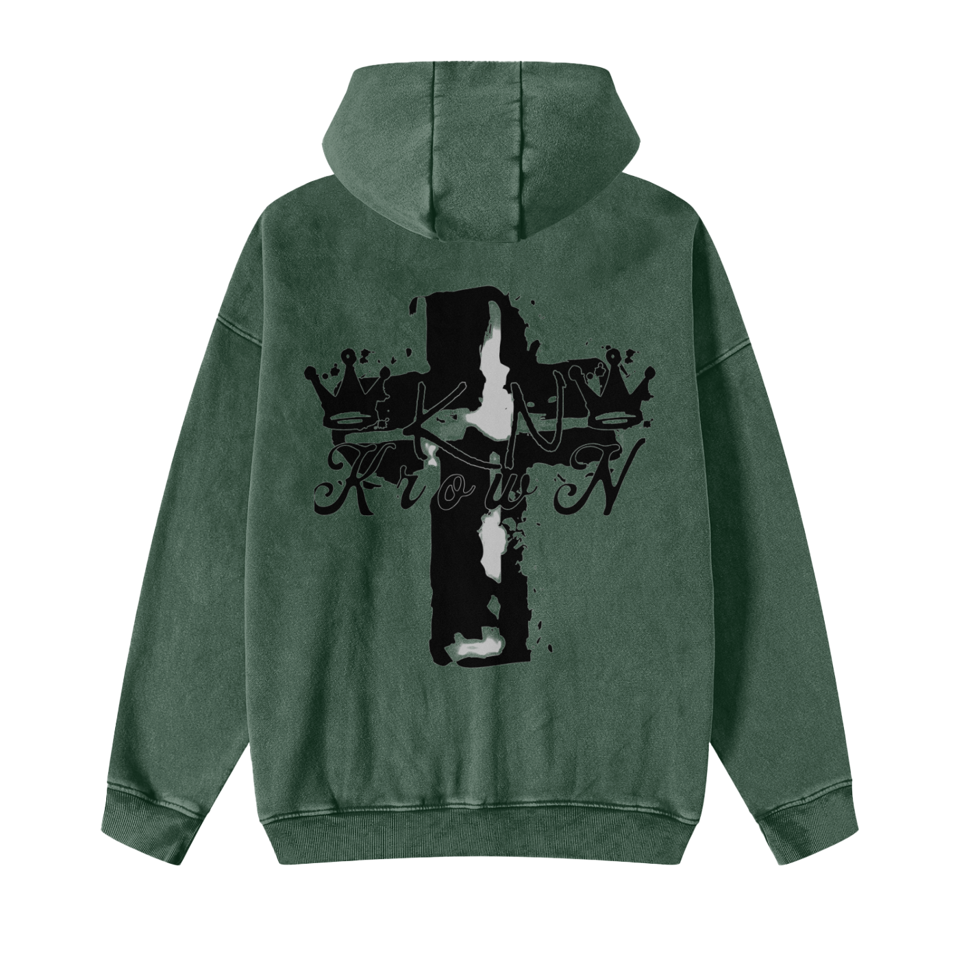 Krown Zip Through Hoodie