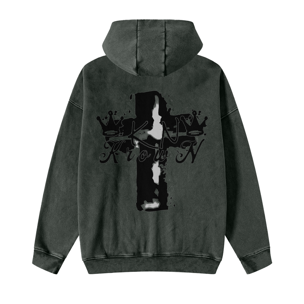 Krown Zip Through Hoodie