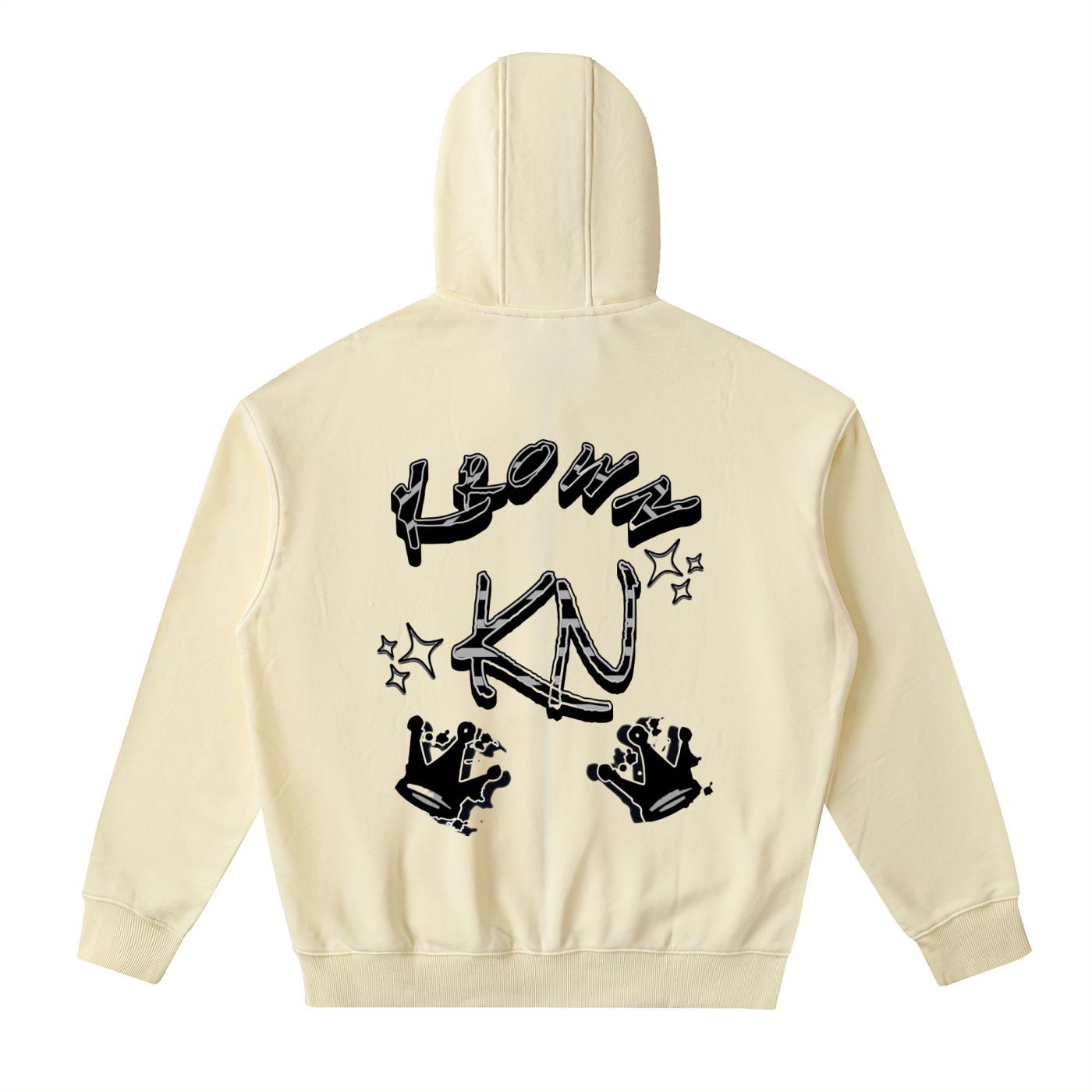 Drop-Shoulder Zip Up Hoodie